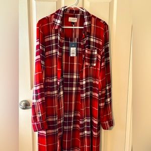 Flannel Shirt Dress